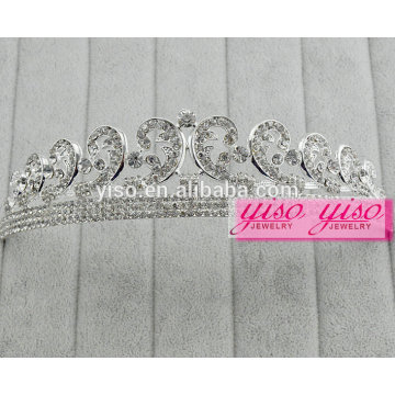 Accesorios coreanos del pelo tiara de la joyería por encargo